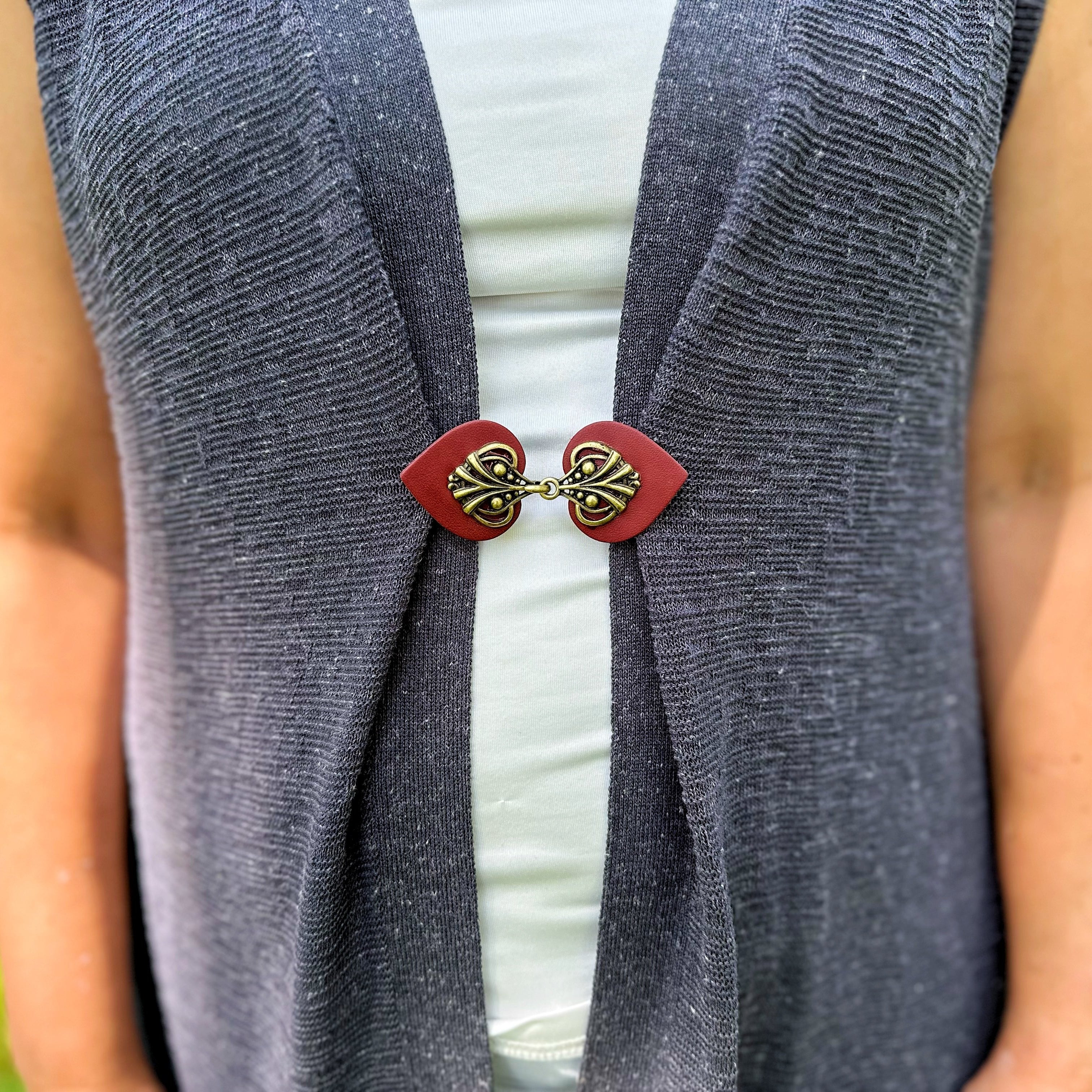 "Myriad" Bronze on Dark Red | Dress Your Best Collection