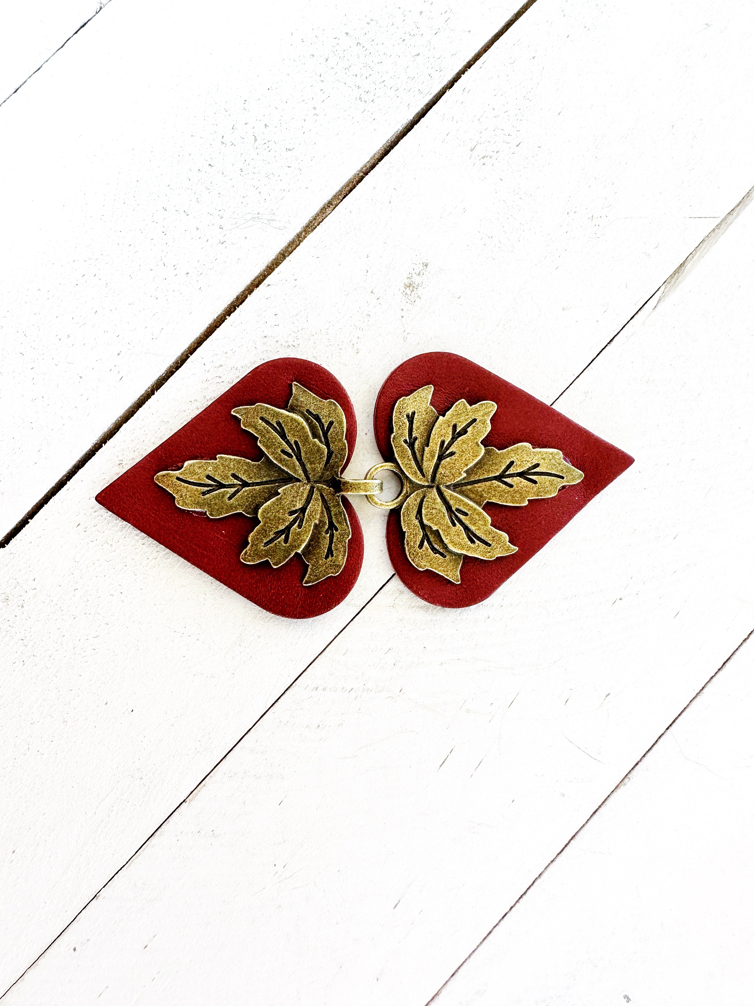 "Halcyon" Bronze on Dark Red | Forests & Fairytales Collection | K-00