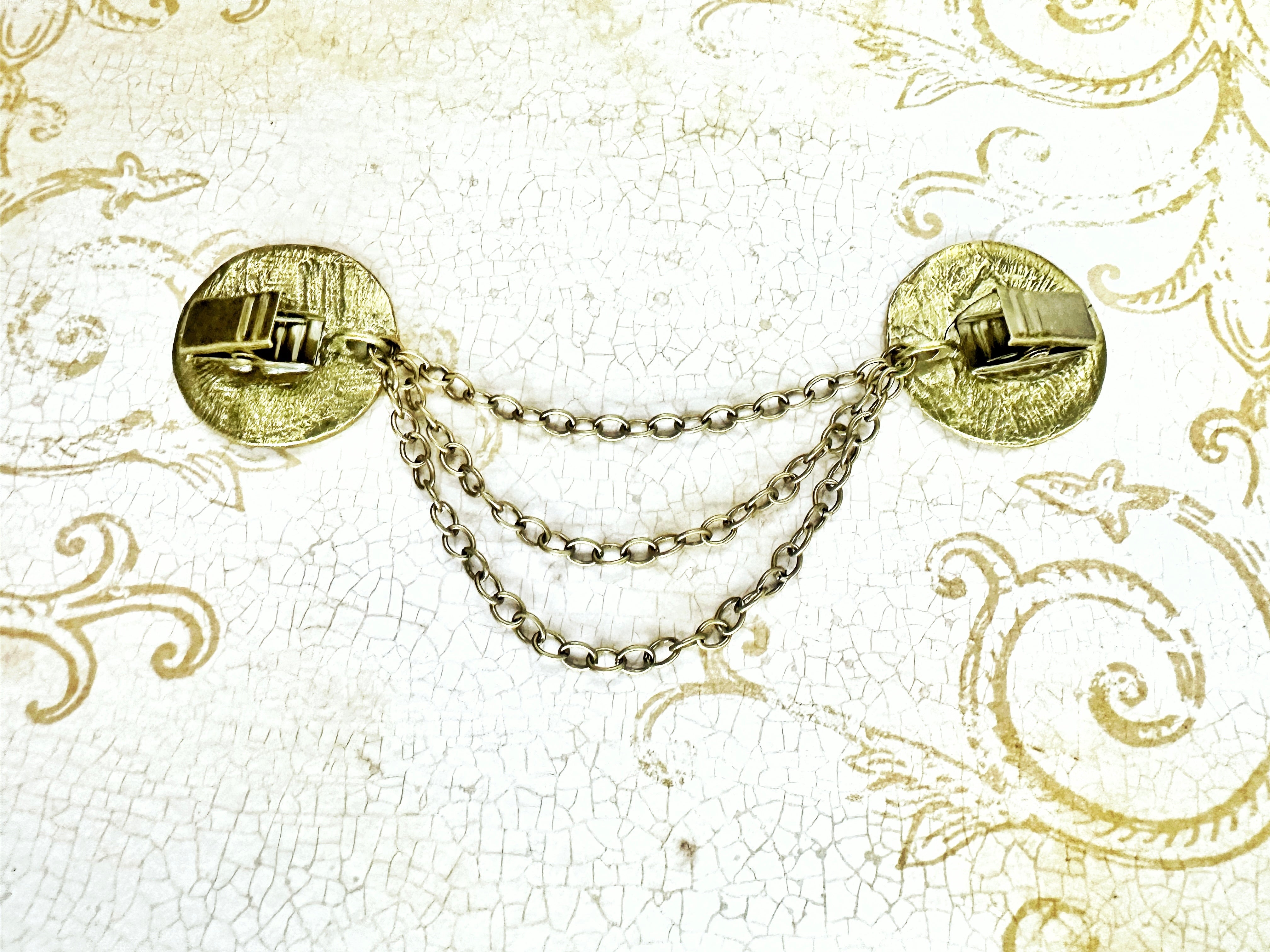 NEW* Medieval Medallions - Bronze w/ Triple Drape Chain | K-401