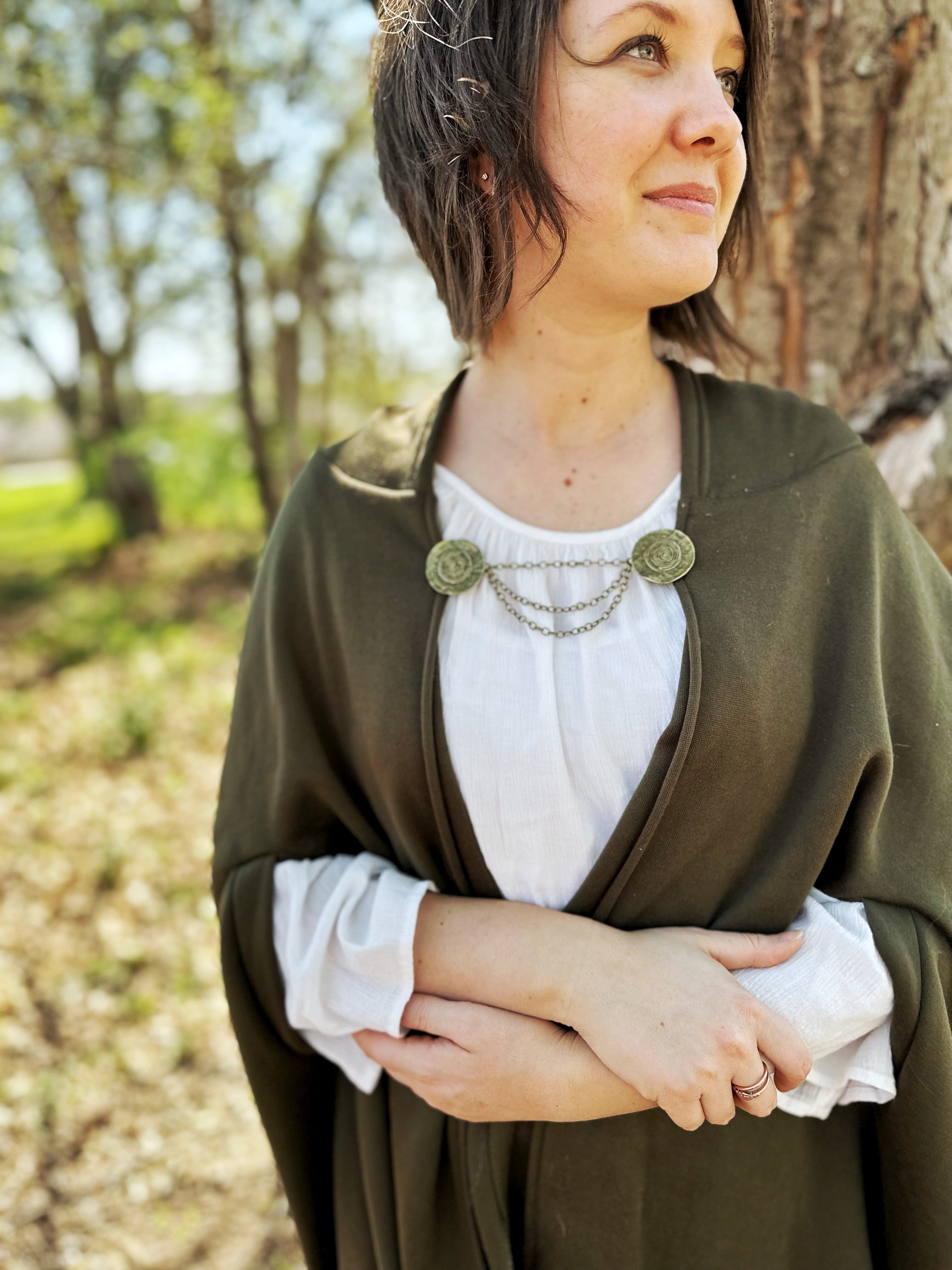 NEW* Medieval Medallions - Bronze w/ Triple Drape Chain | K-401