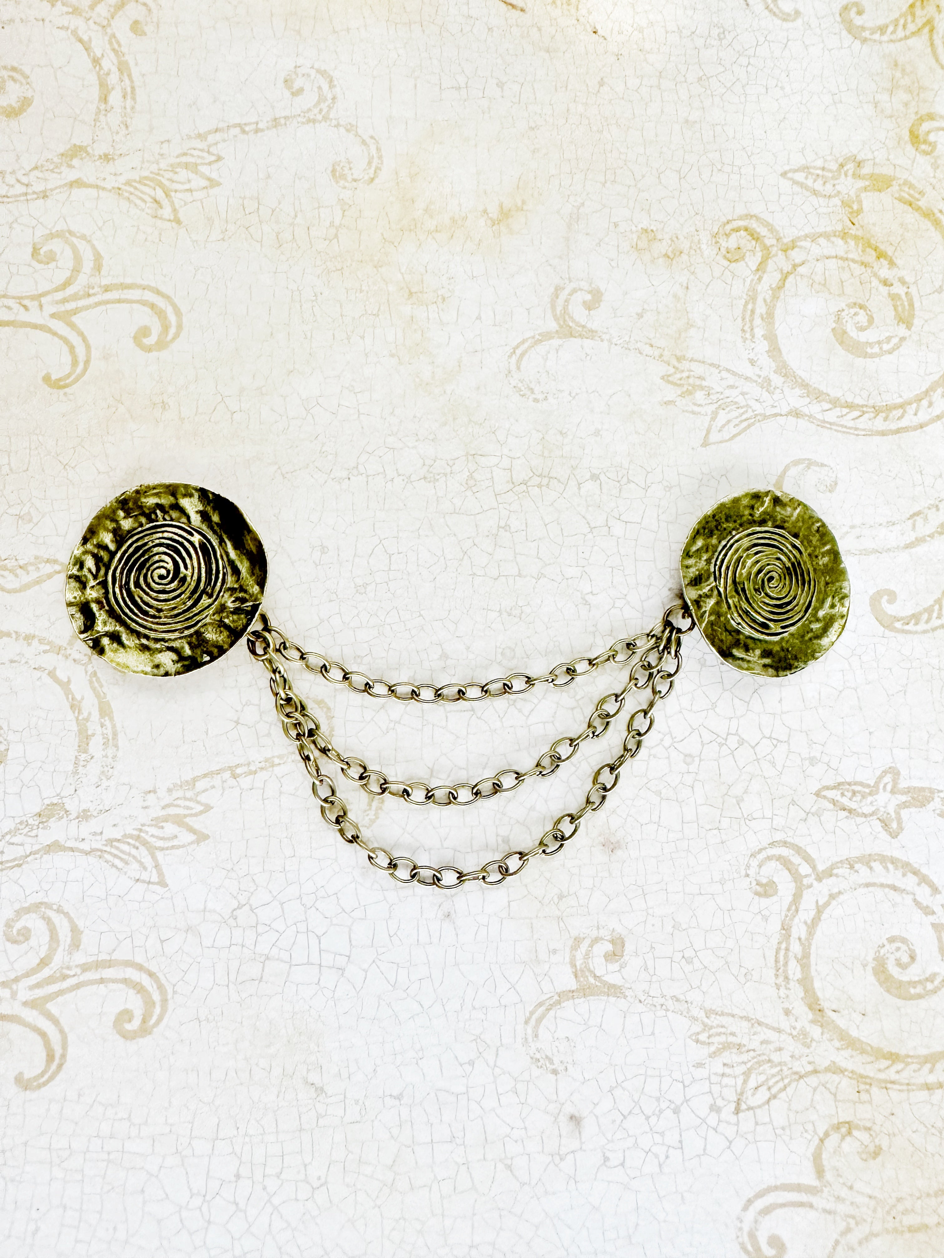 NEW* Medieval Medallions - Bronze w/ Triple Drape Chain | K-401