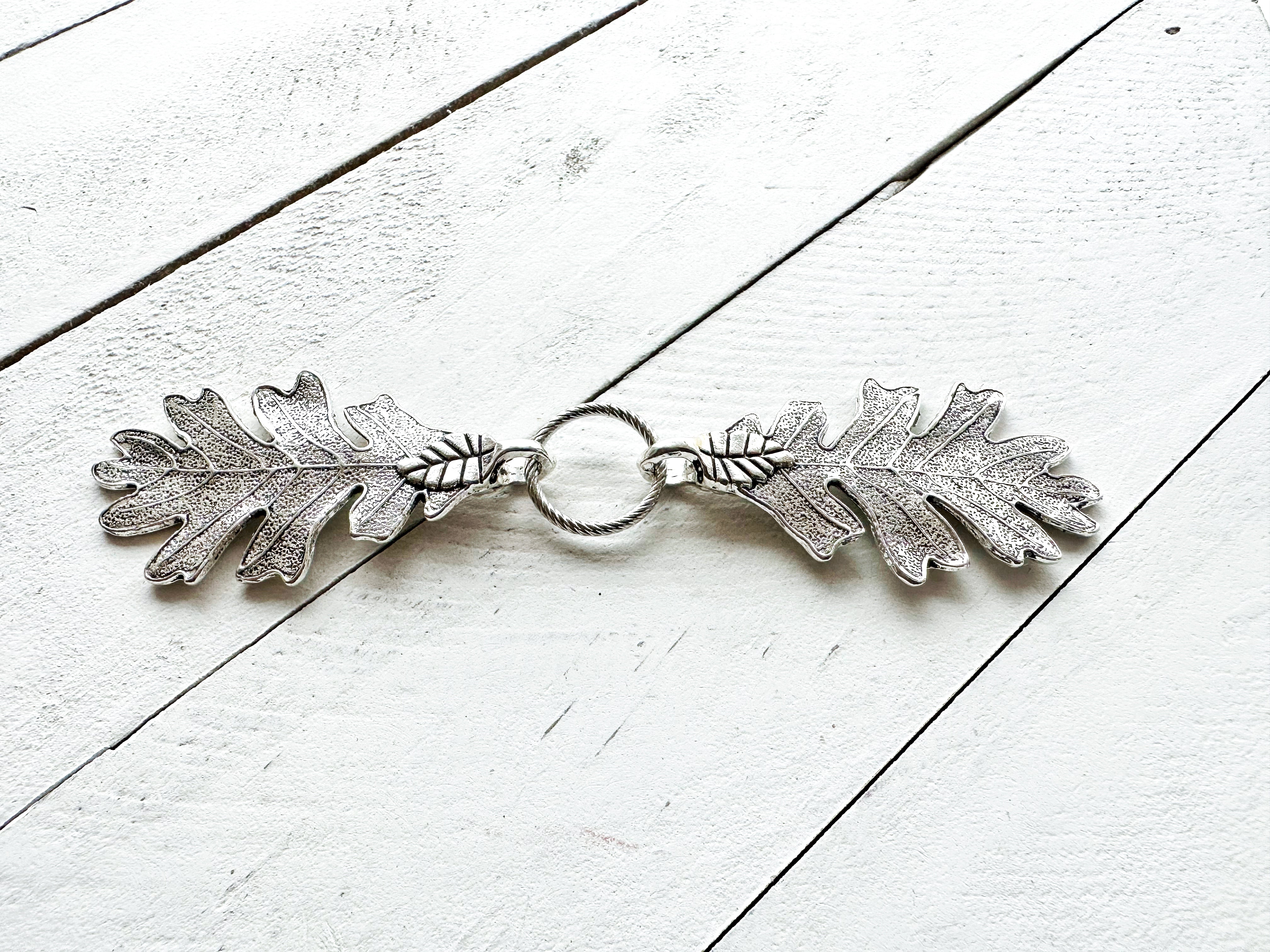 Terebinth" Silver Oak Leaf Cloak Clasp | K-206