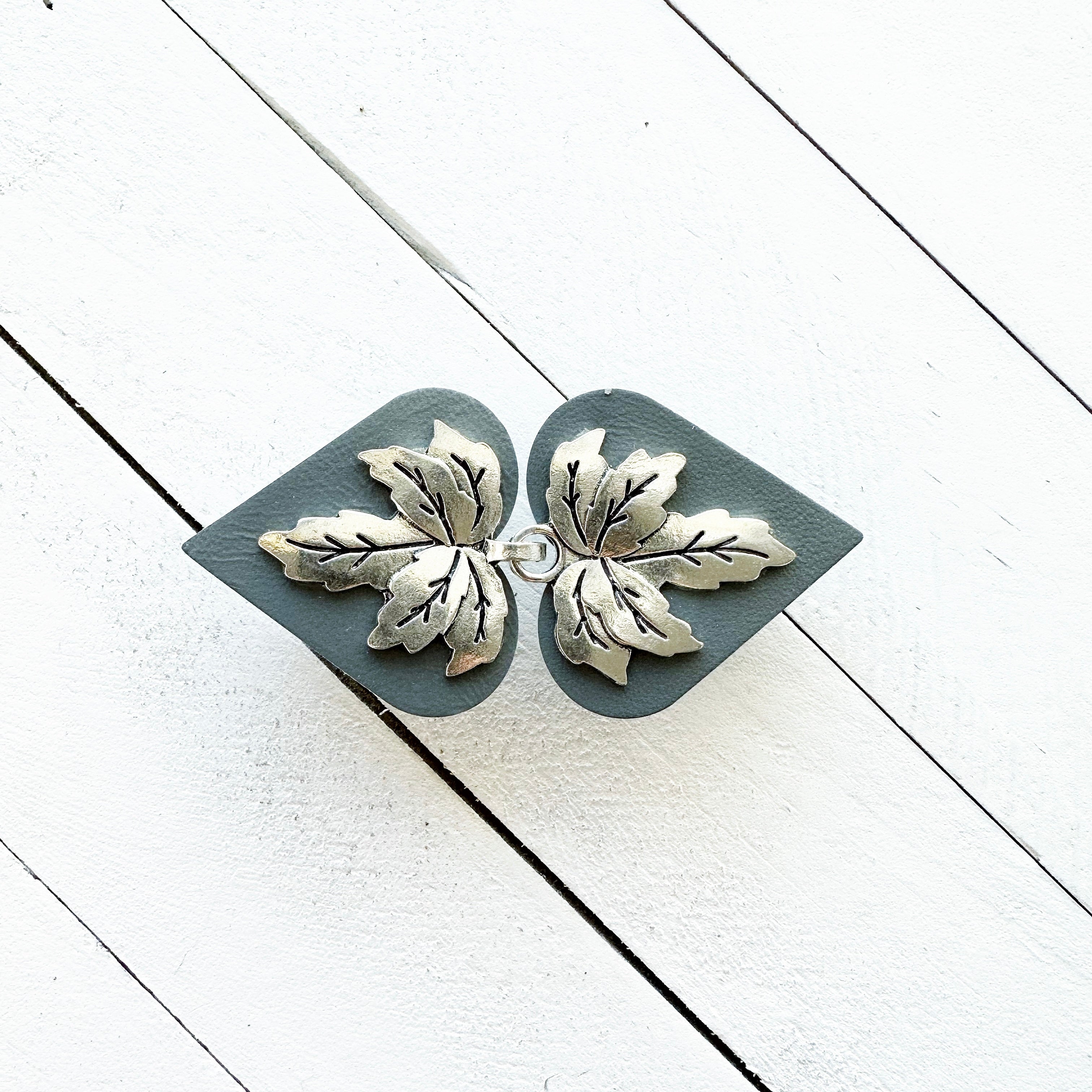 "Halcyon" Silver on Gray | Forests & Fairytales Collection | K-009