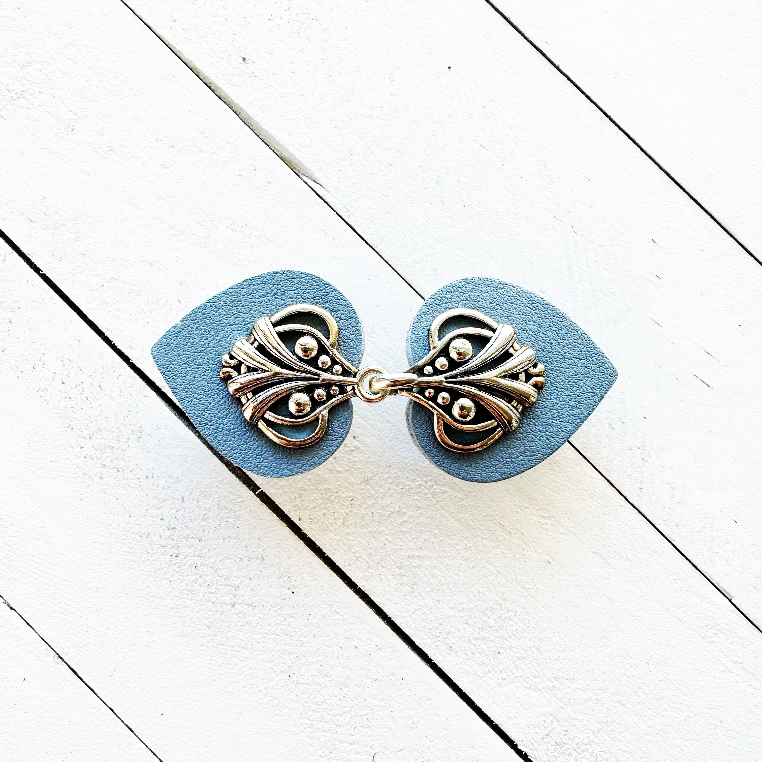 "Myriad" Silver on Light Blue | Dress Your Best Collection