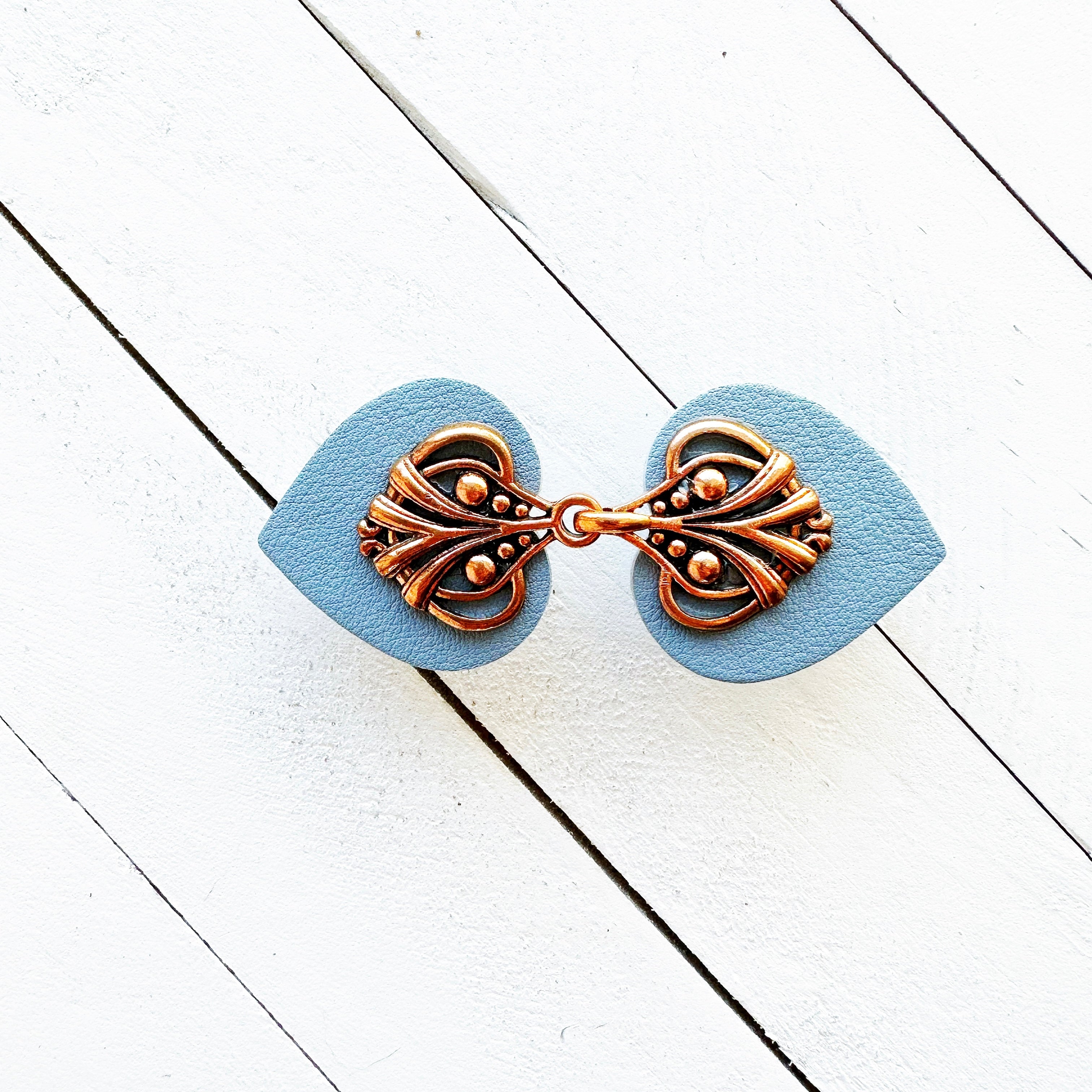 "Myriad" Copper on Light Blue | Dress Your Best Collection | K-131