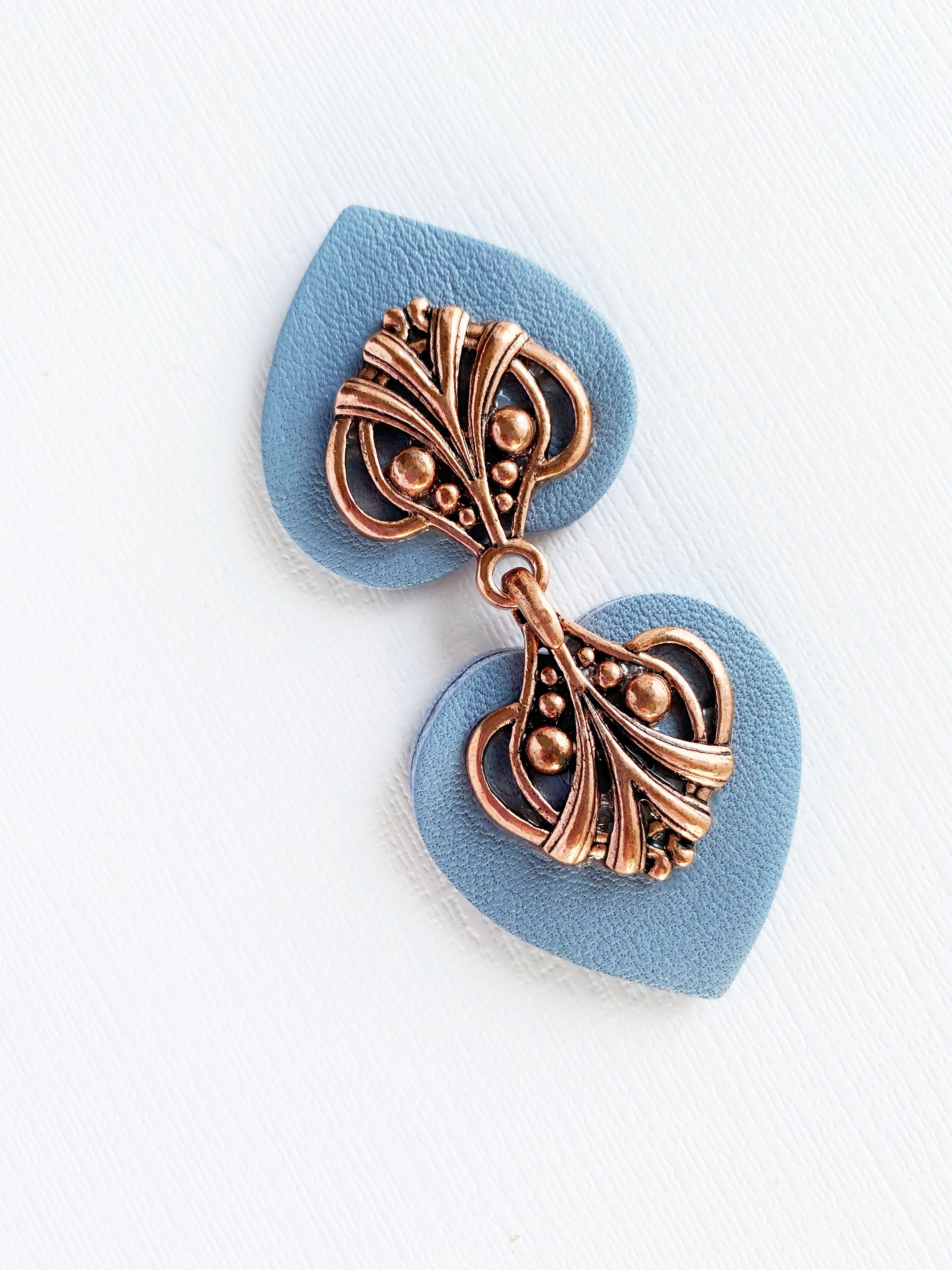"Myriad" Copper on Light Blue | Dress Your Best Collection | K-131